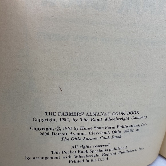 The Farmers’ Almanac Cook Book Vintage Softcover 1964 - Picture 4 of 13
